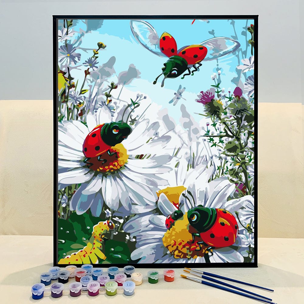 DIY Painting By Numbers - Chrysanthemum (16"x20" / 40x50cm)