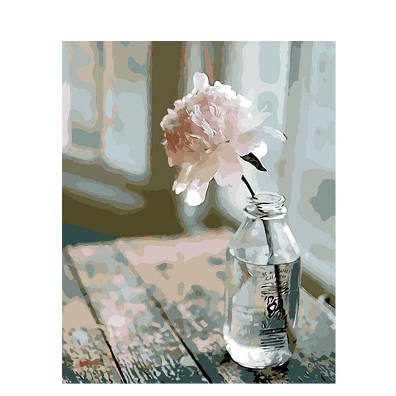 DIY Painting By Numbers - Flower (16"x20" / 40x50cm)