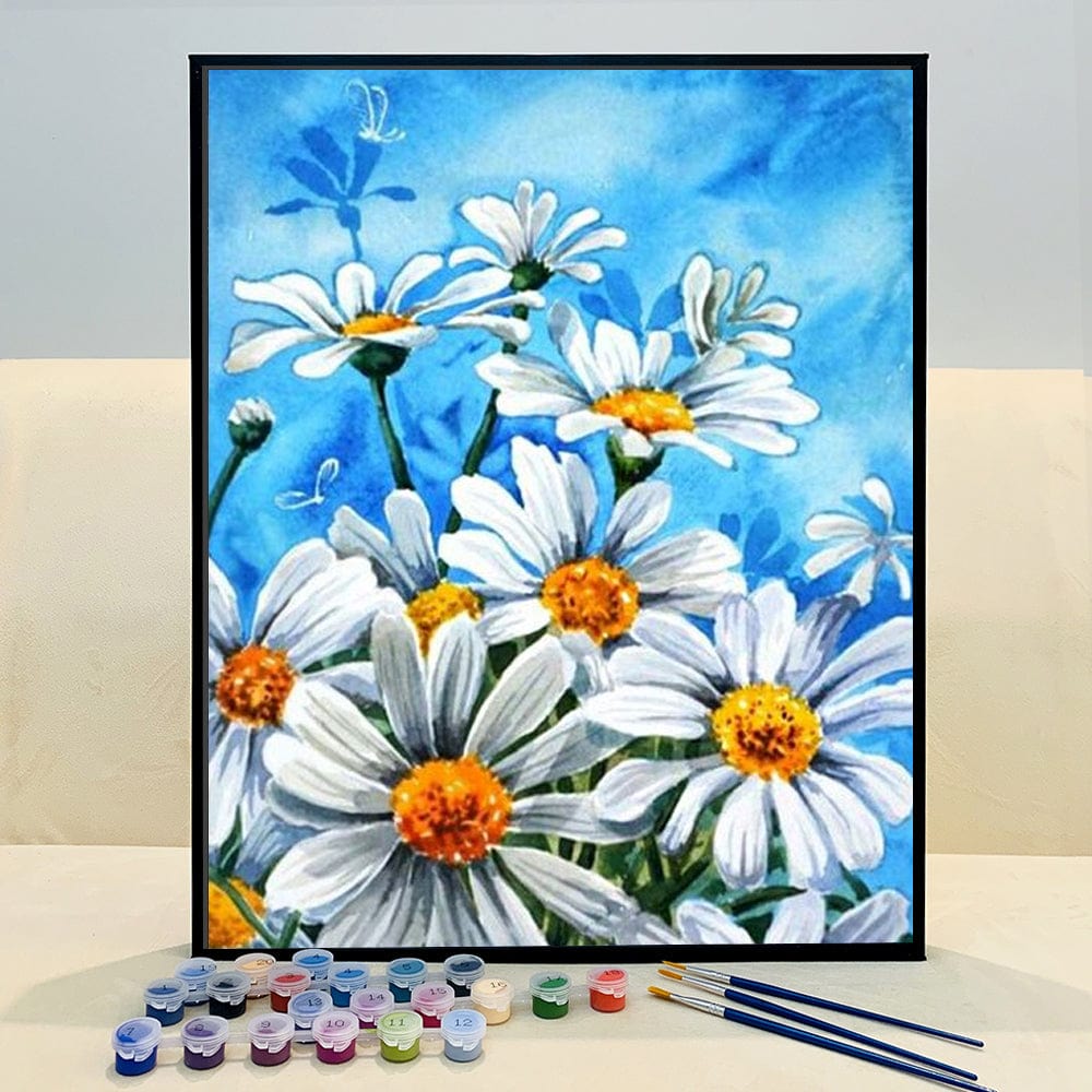DIY Painting By Numbers - Chrysanthemum (16"x20" / 40x50cm)