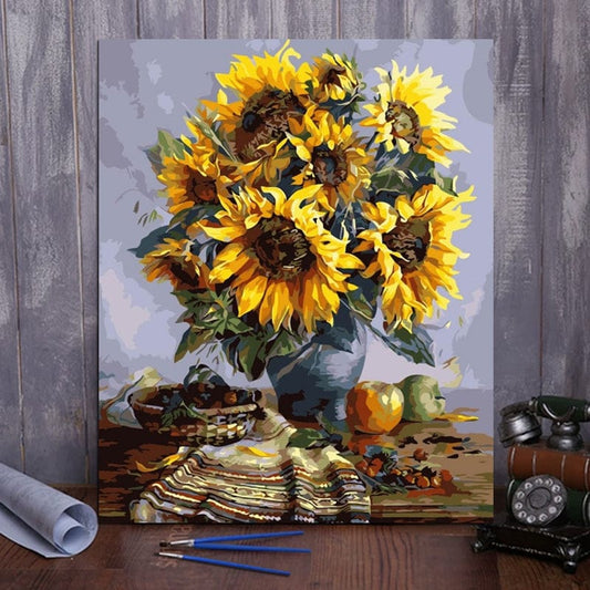 DIY Painting By Numbers - SunFlower