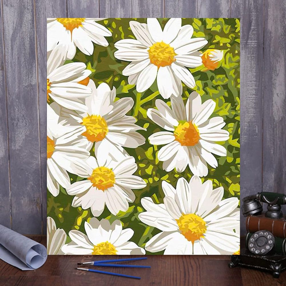 DIY Painting By Numbers - Chrysanthemum (16"x20" / 40x50cm)