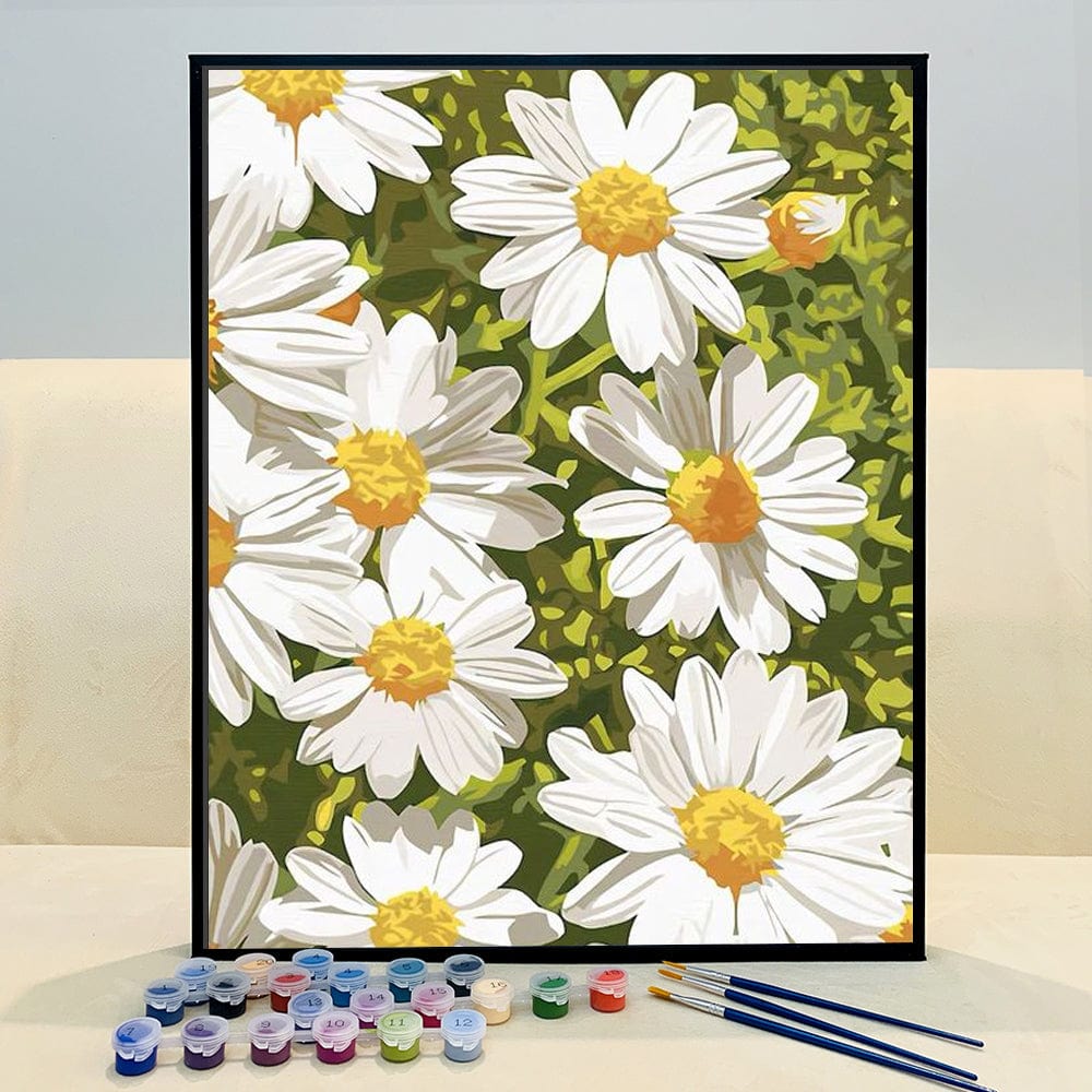 DIY Painting By Numbers - Chrysanthemum (16"x20" / 40x50cm)