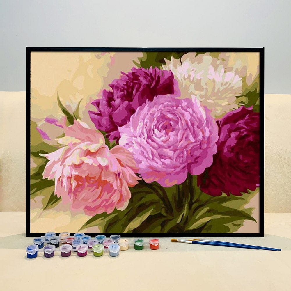 DIY Painting By Numbers - Flowers