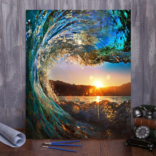 DIY Painting By Numbers - Ocean