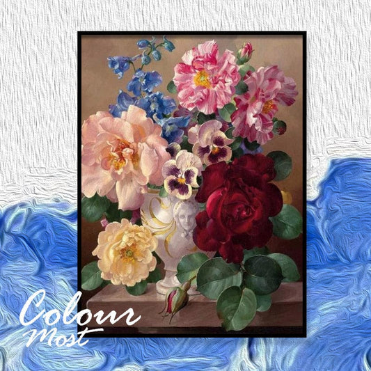 DIY Painting By Numbers - Magical Flower (16"x20" / 40x50cm)