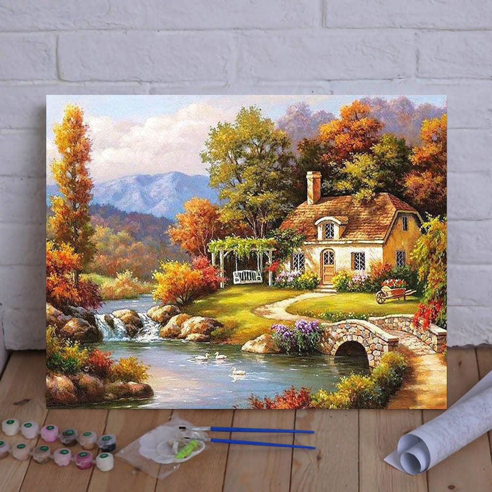 DIY Painting By Numbers - Fairyland Landscape