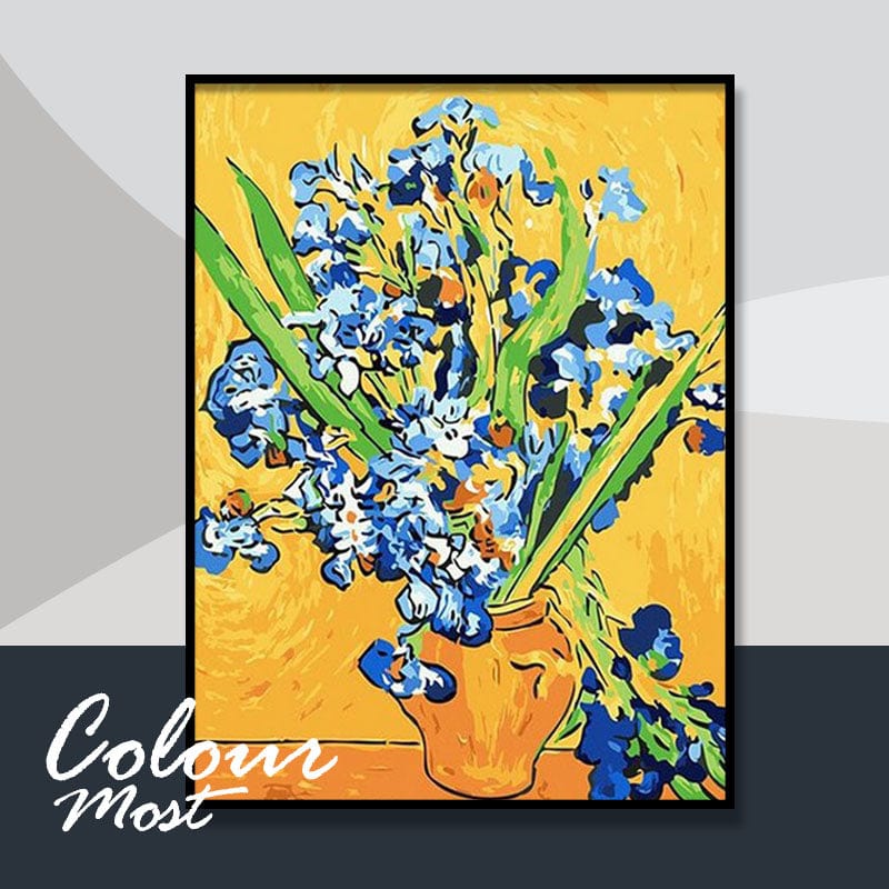 DIY Painting By Numbers -Van Gogh-Iris(16"x20" / 40x50cm)