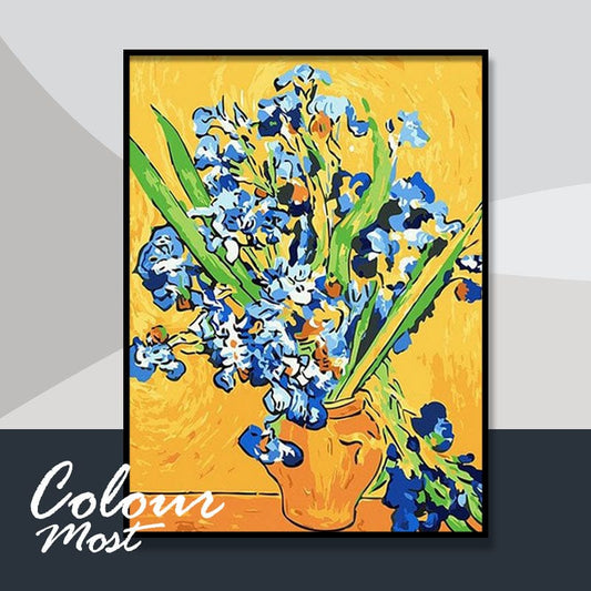 DIY Painting By Numbers -Van Gogh-Iris(16"x20" / 40x50cm)
