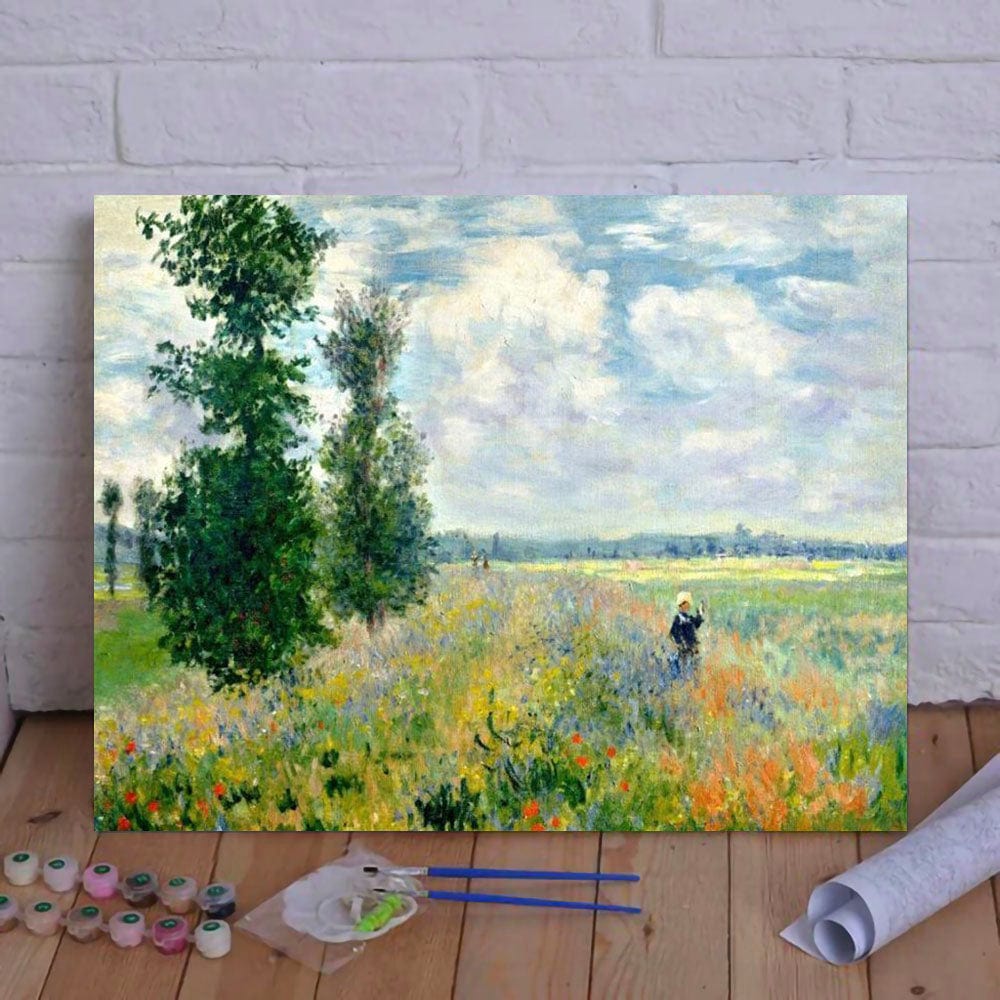 DIY Painting By Numbers -Monet-Poppy Field