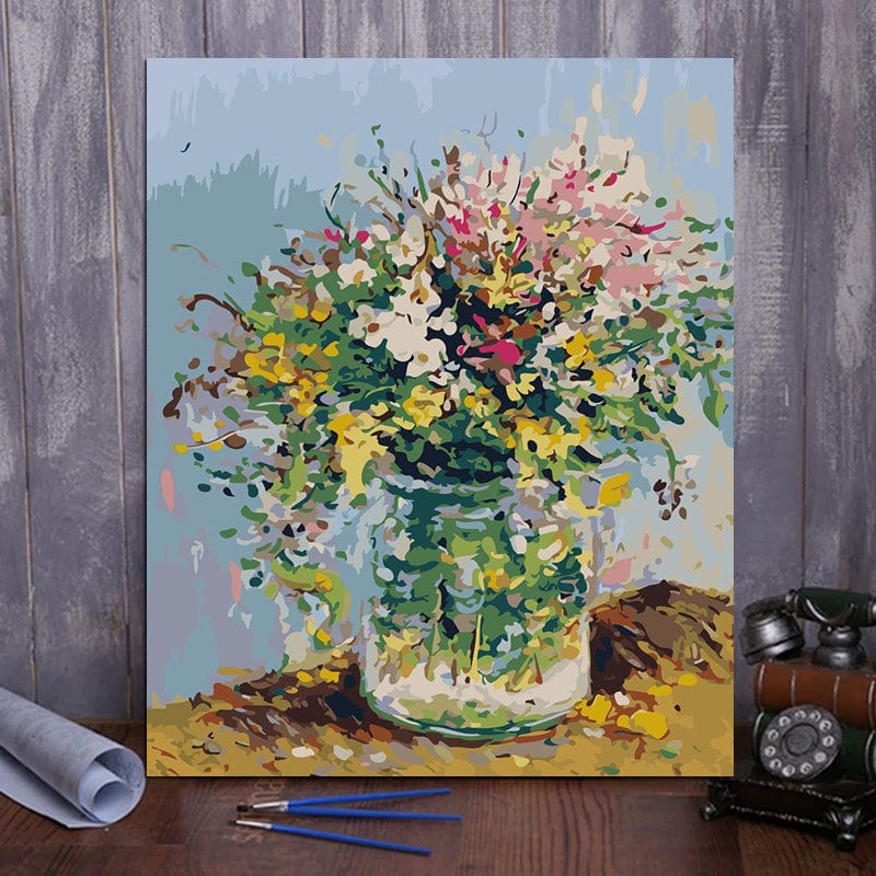 DIY Painting By Numbers - 'Symphony of Flowers'