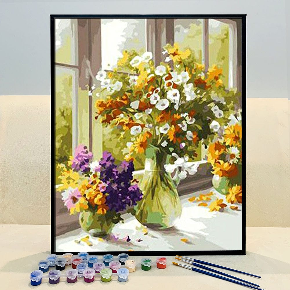 DIY Painting By Numbers - Flowers