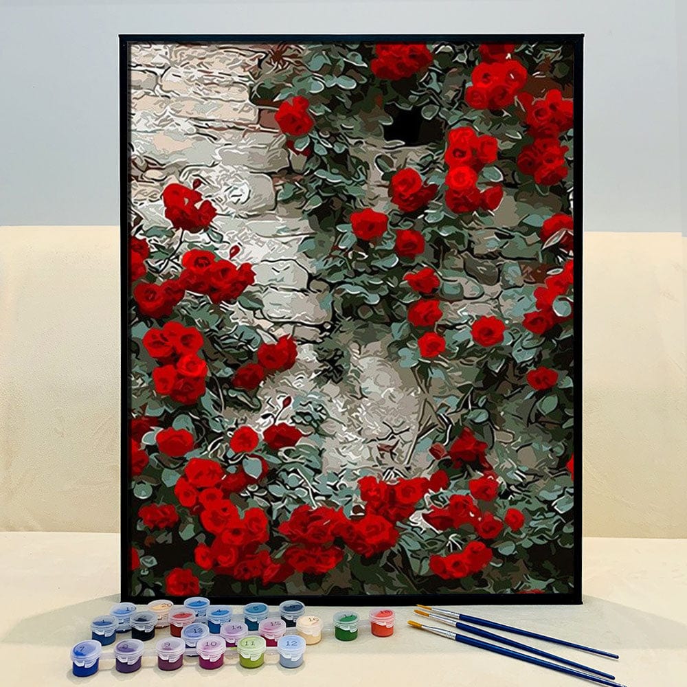 DIY Painting By Numbers - Rose
