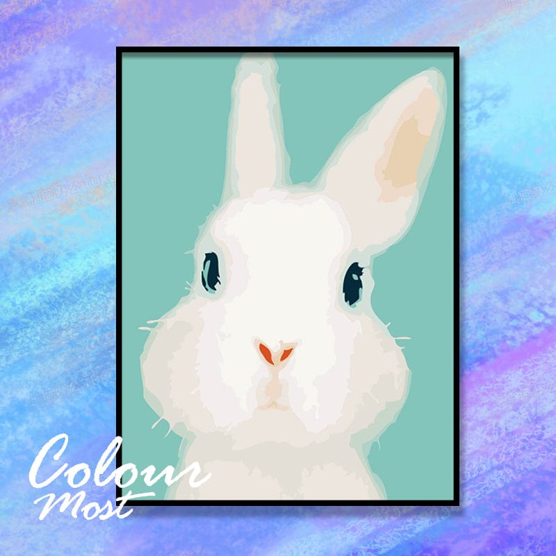 DIY Painting By Numbers -Bunny (16"x20" / 40x50cm)