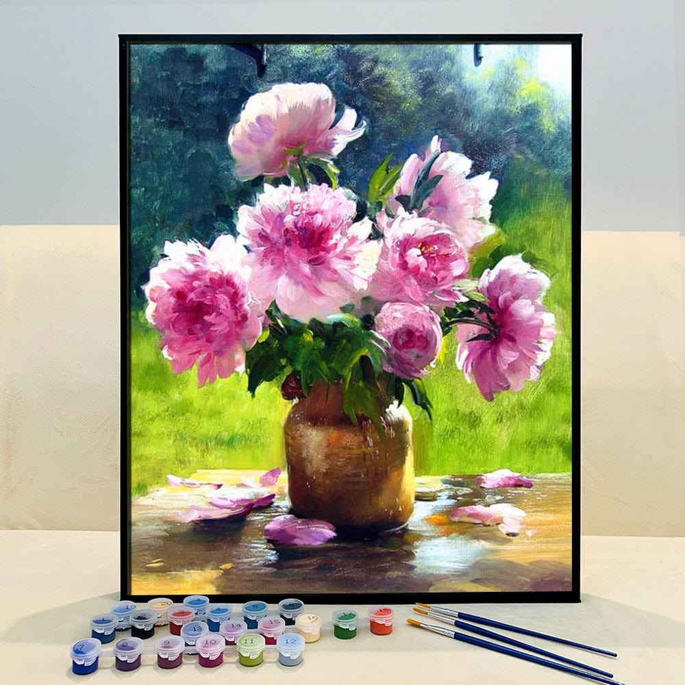 DIY Painting By Numbers - Flower (16"x20" / 40x50cm)