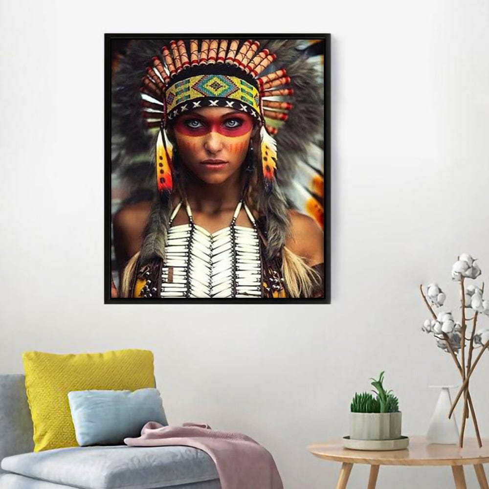 DIY Painting By Numbers - Indian Girl