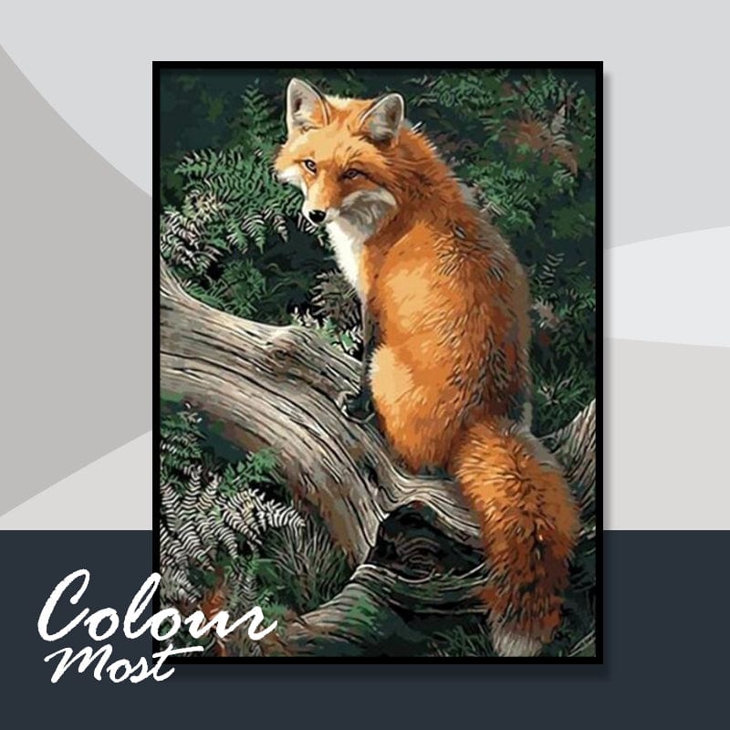 DIY Painting By Numbers - Fox (16"x20" / 40x50cm)