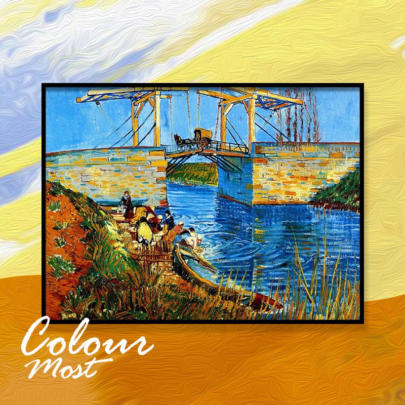 DIY Painting By Numbers -Pont Van Gogh (16"x20" / 40x50cm)