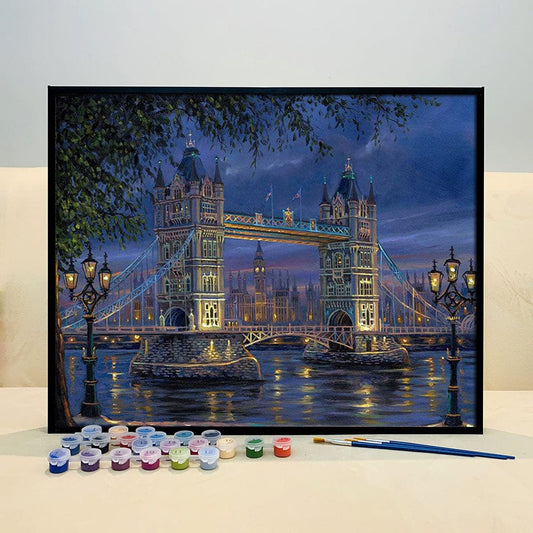 DIY Painting By Numbers - London Tower Bridge
