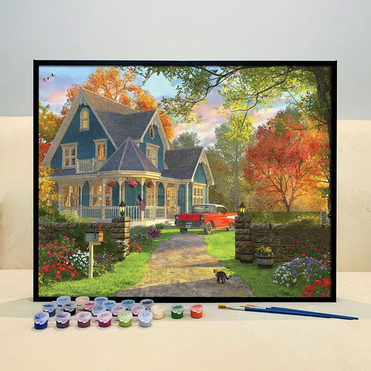 DIY Painting By Numbers -Country Villa