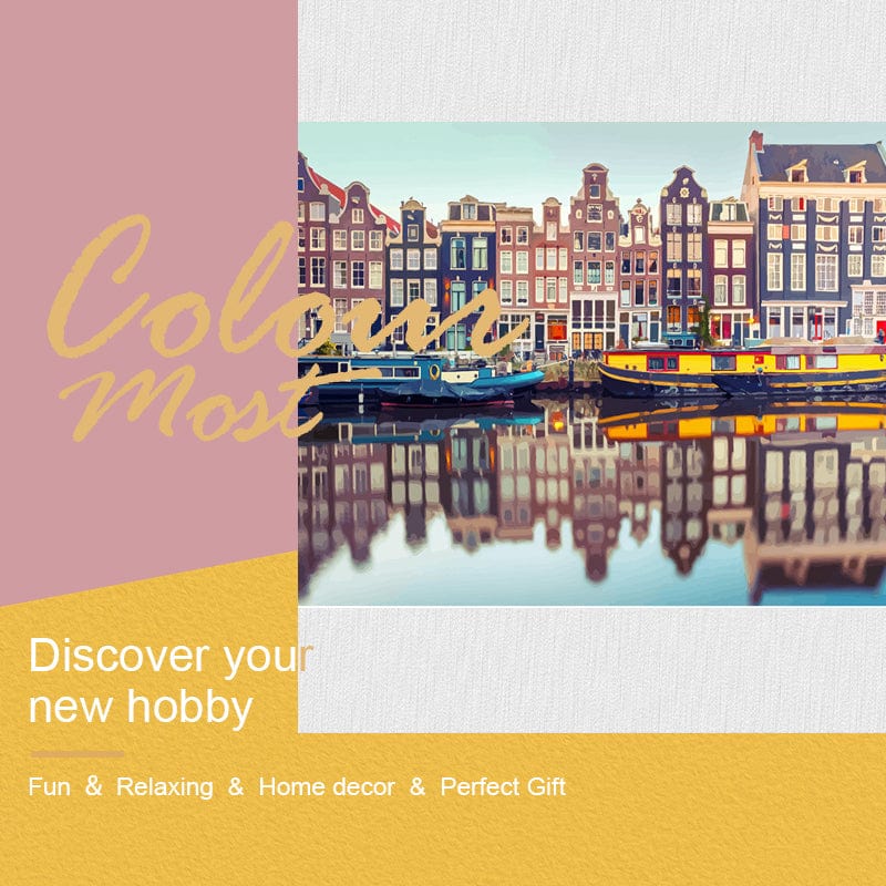 ColourMost™ DIY Painting By Numbers - Amsterdam (16"x20" / 40x50cm)