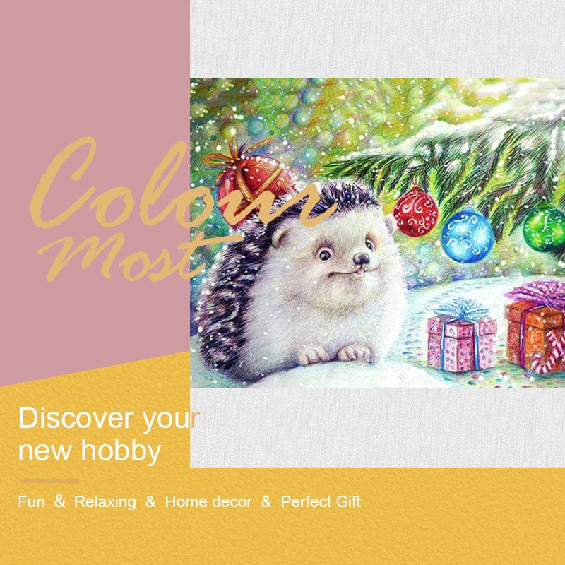 DIY Painting By Numbers -Cute Hedgehog(16"x20" / 40x50cm)