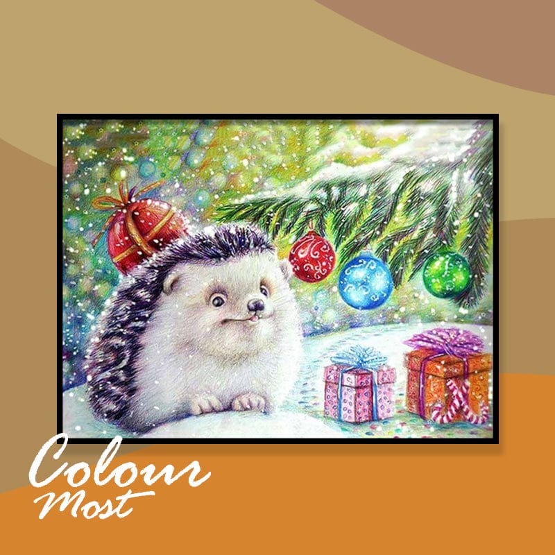 DIY Painting By Numbers -Cute Hedgehog(16"x20" / 40x50cm)