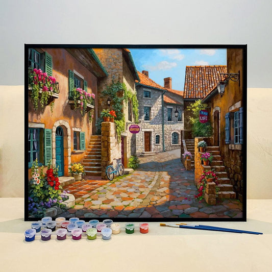 DIY Painting By Numbers -Sweet town