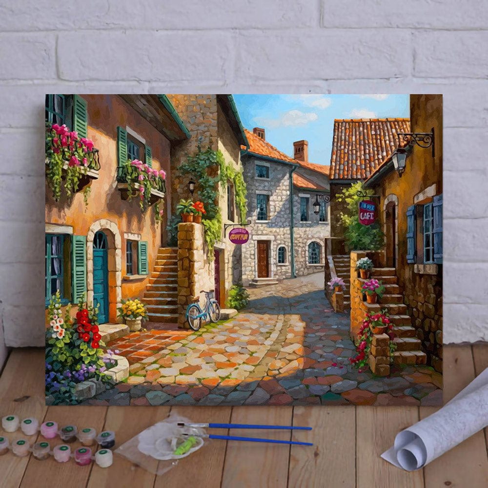DIY Painting By Numbers -Sweet town