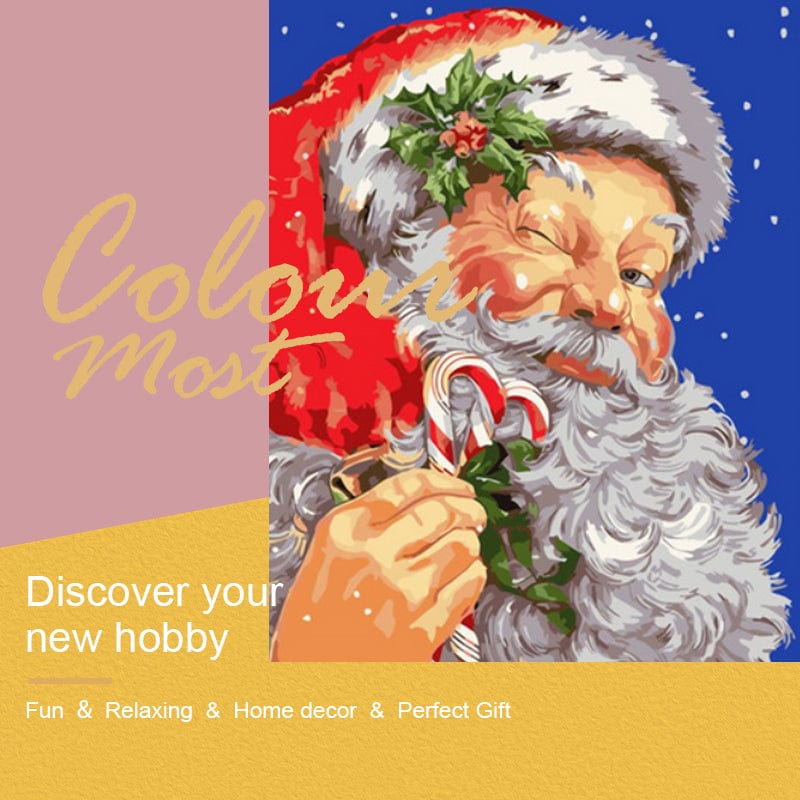 DIY Painting By Numbers - Santa Claus (16"x20" / 40x50cm)