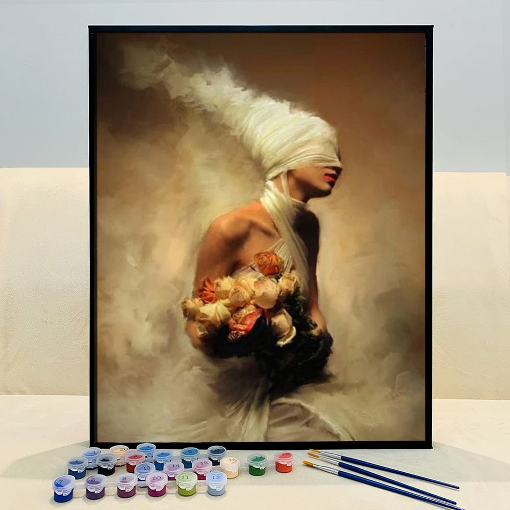 DIY Painting By Numbers -Bandaged woman