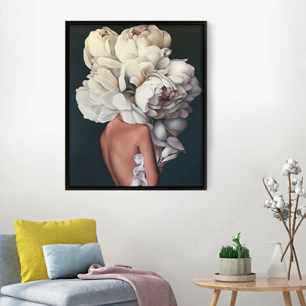 DIY Painting By Numbers - Flowers and Girl
