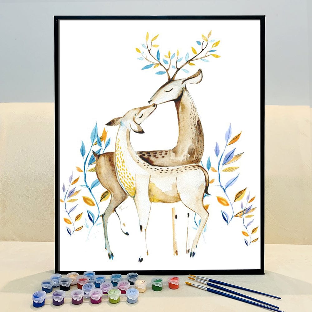 DIY Painting By Numbers - New Sika Deer