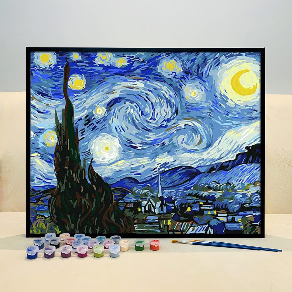 DIY Painting By Numbers - Starry Night - Van Gogh