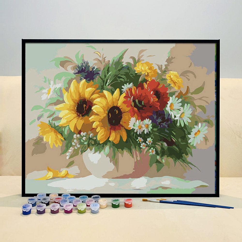 DIY Painting By Numbers - Flowers