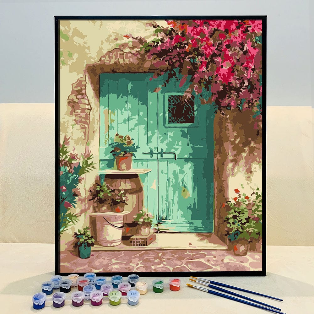 DIY Painting By Numbers - Bloomed Door