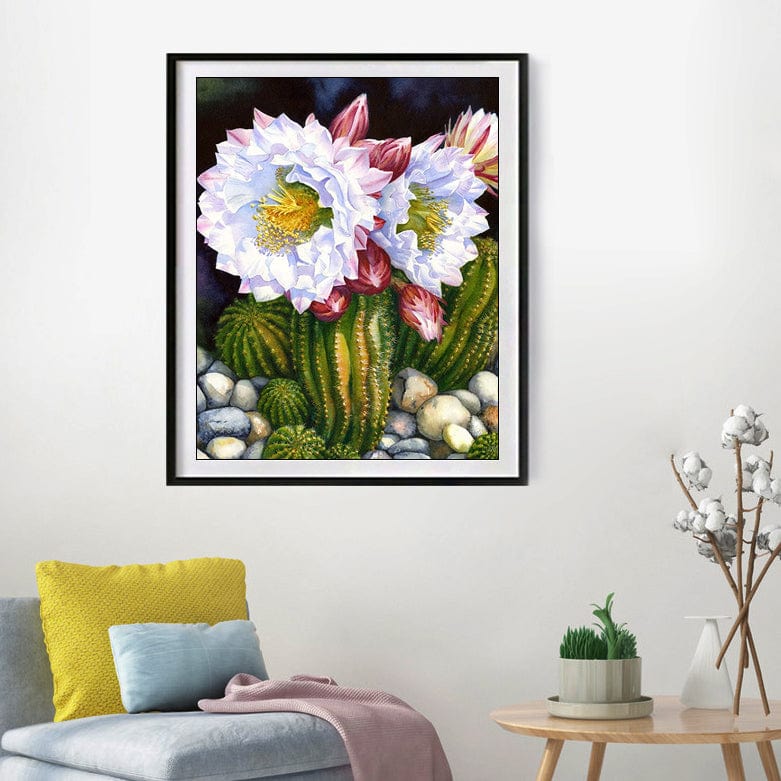 DIY Painting By Numbers - Prickly pear flower