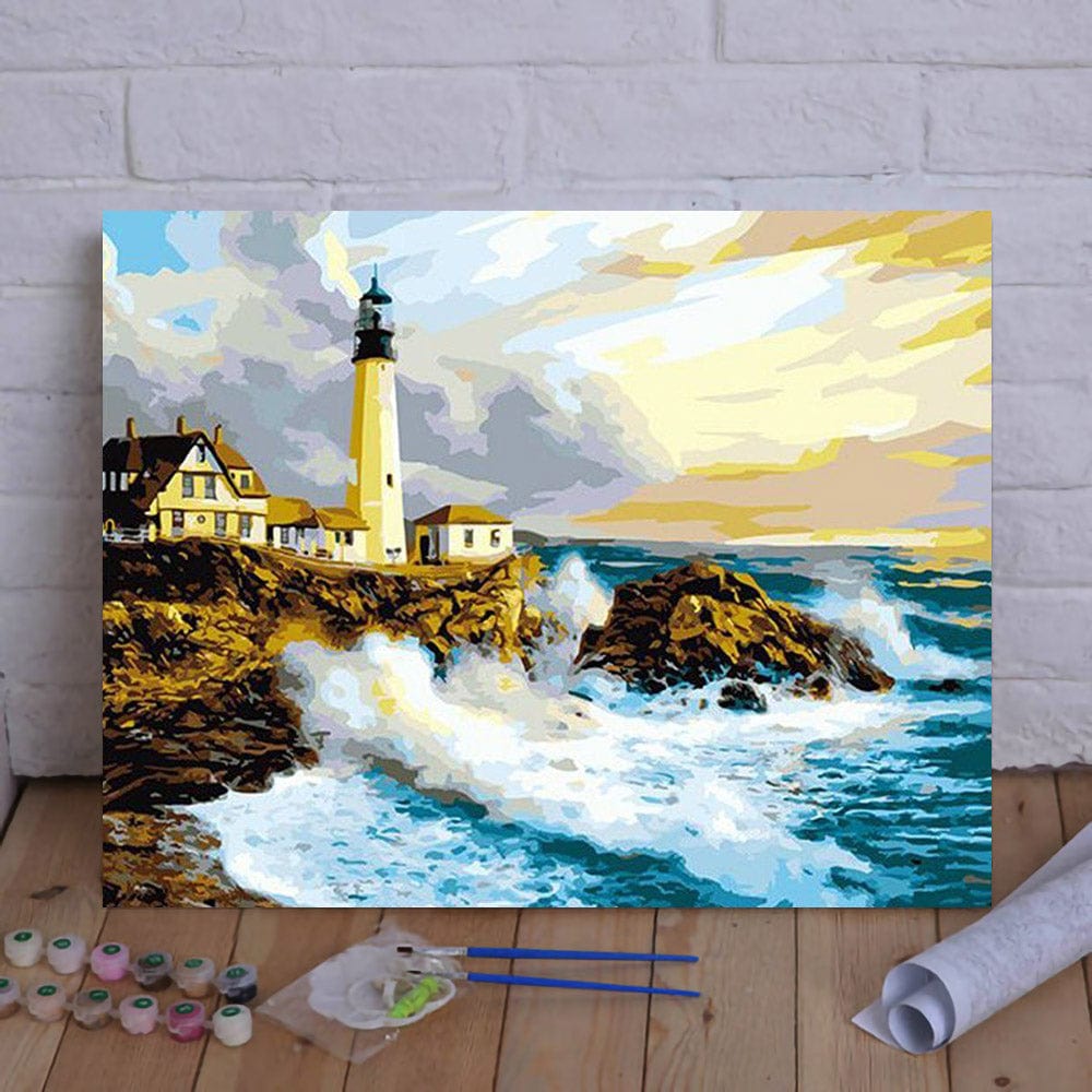 DIY Painting By Numbers - Lighthouse