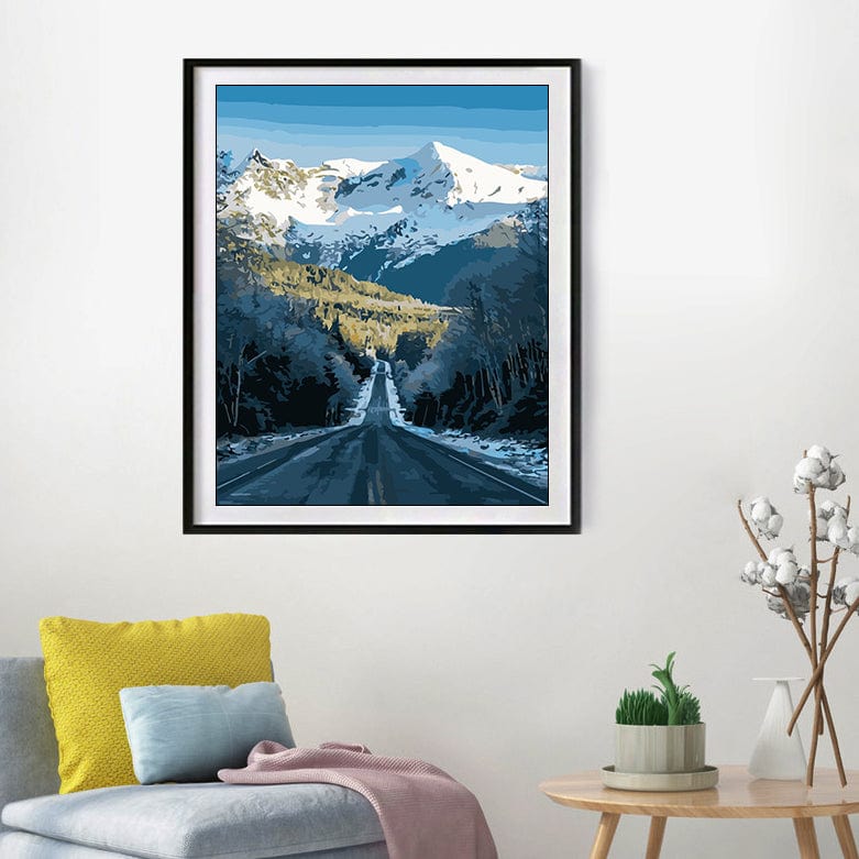 DIY Painting By Numbers - Highway landscapes