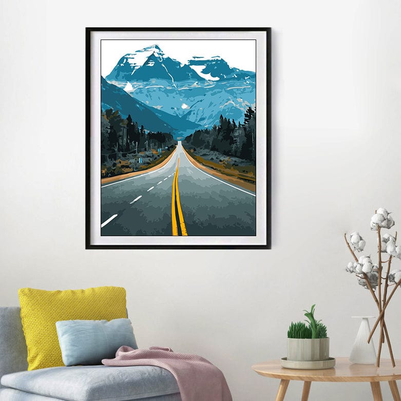 DIY Painting By Numbers - Highway landscapes