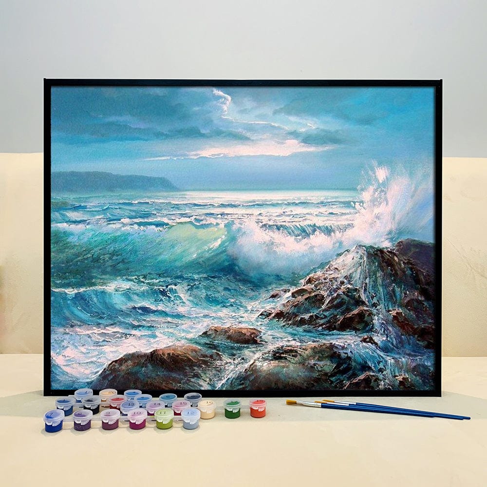 DIY Painting By Numbers - Sea Wave