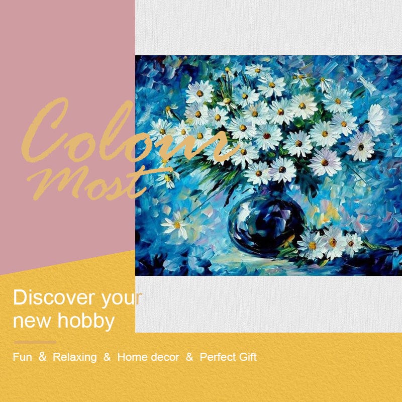 DIY Painting By Numbers - Daisy (16"x20" / 40x50cm)