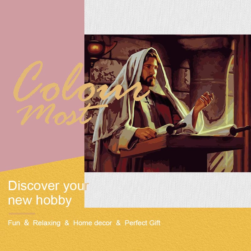 DIY Painting By Numbers - Jesus Preaching (16"x20" / 40x50cm)