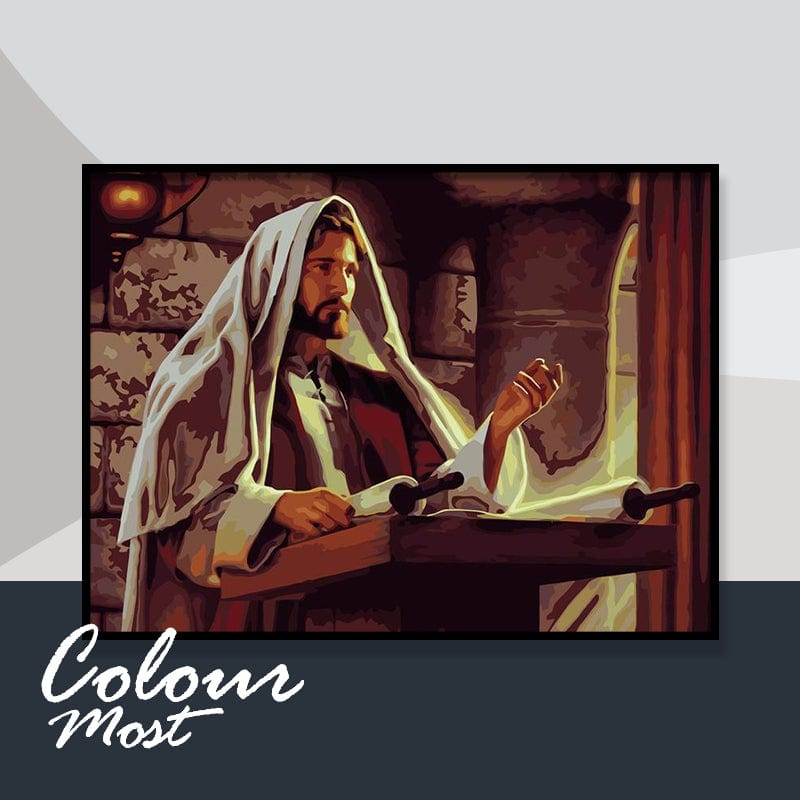 DIY Painting By Numbers - Jesus Preaching (16"x20" / 40x50cm)