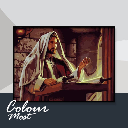 DIY Painting By Numbers - Jesus Preaching (16"x20" / 40x50cm)