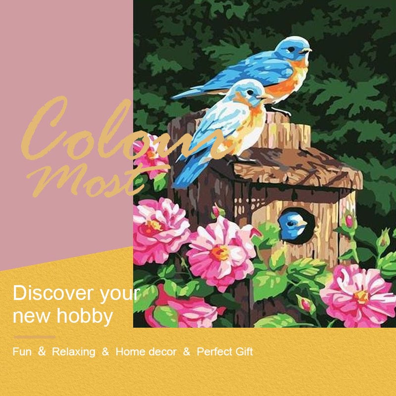 DIY Painting By Numbers - Birds