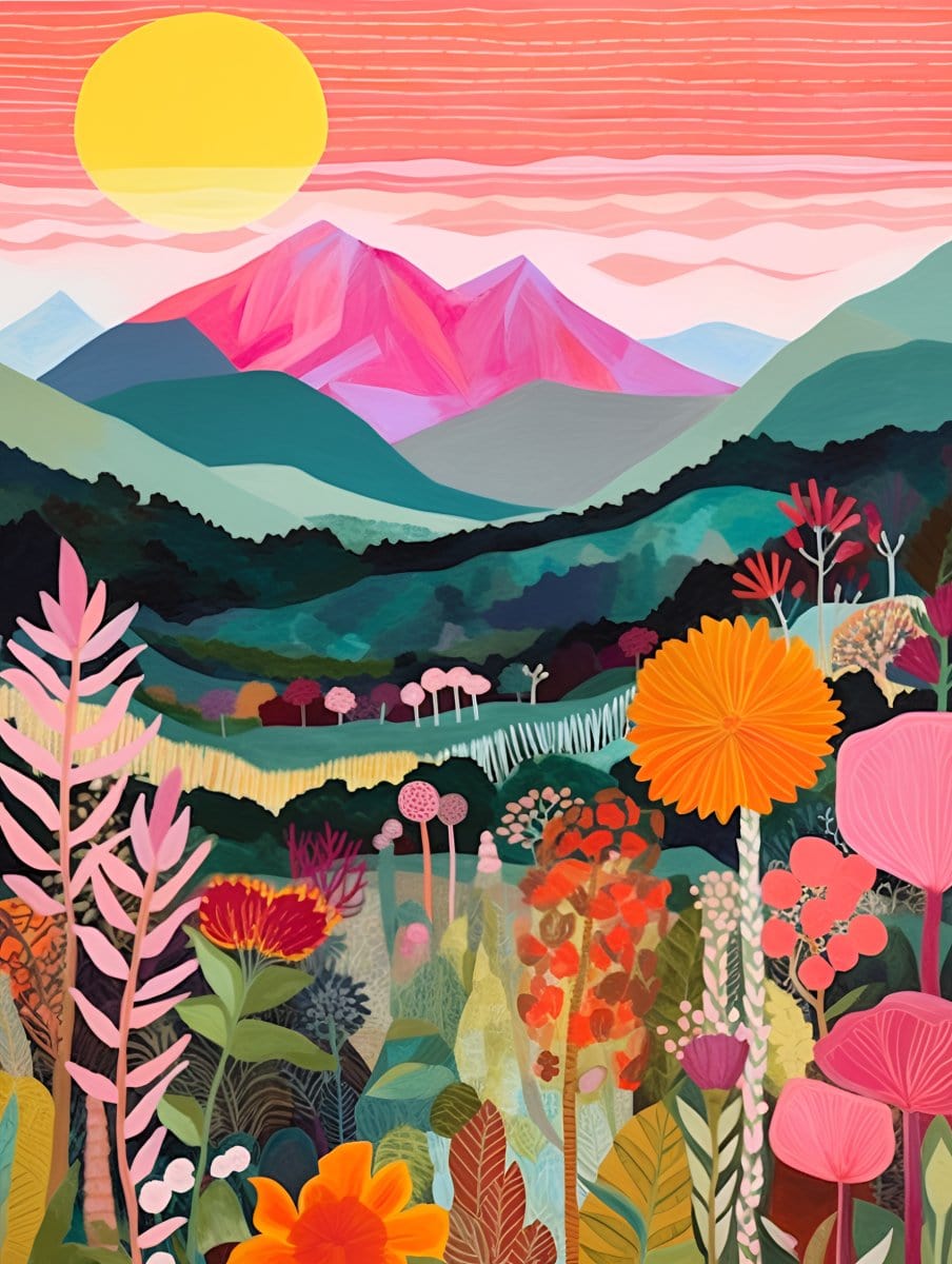 "Colorful Mountains" Series by ArtVibe™ #06 | Original Paint by Numbers - ArtVibe Paint by Numbers