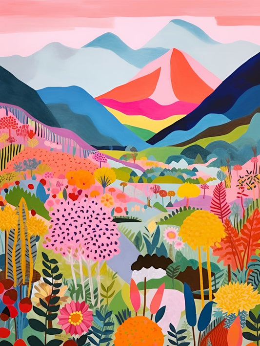 "Colorful Mountains" Series by ArtVibe™ #13 | Original Paint by Numbers - ArtVibe Paint by Numbers