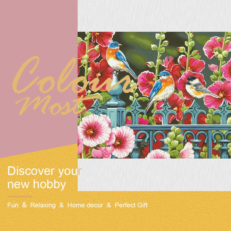 ColourMost™ DIY Painting By Numbers - Birds (16"x20" / 40x50cm)