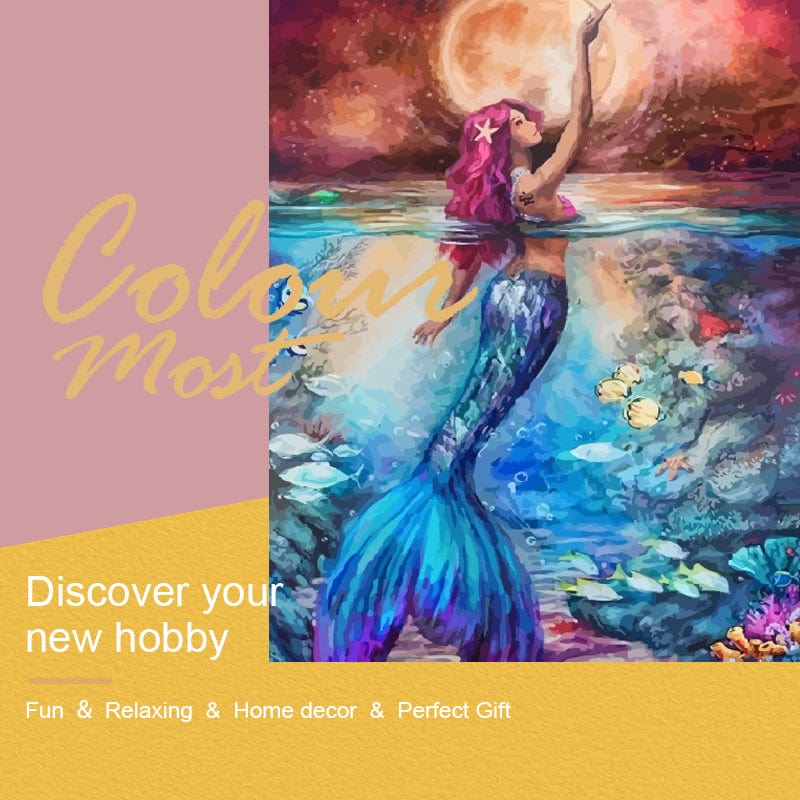 ColourMost™ DIY Painting By Numbers -Mermaid (16"x20")