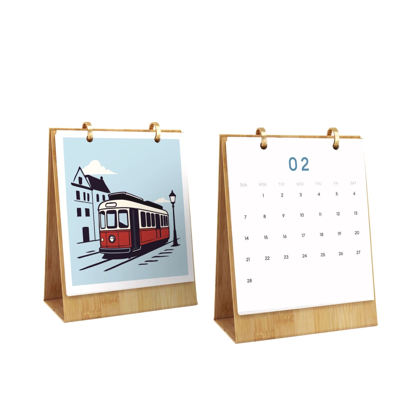 ColourMost™ 2027 Desk Calendar Series –  On the Move /Paint by Numbers(18.2cm x 22.5cm)
